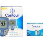 Contour Blue Blood Glucose Monitoring System with contour blue 100 strips