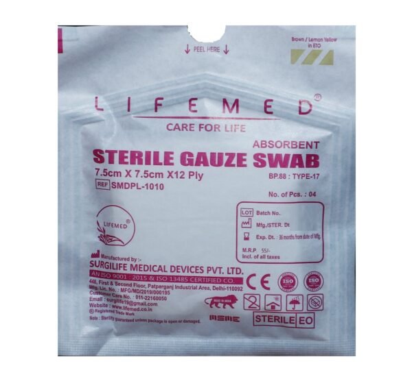 Lifemed Sterile Gauze Swab