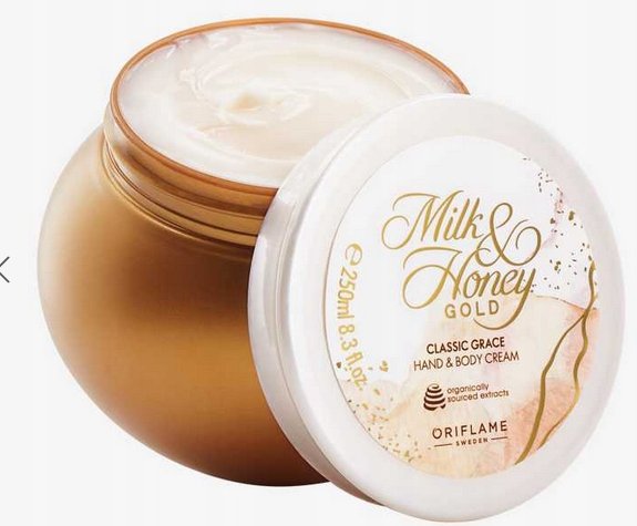 Oriflame Milk And Honey Gold Classic Grace Hand & Body Cream 250 gm