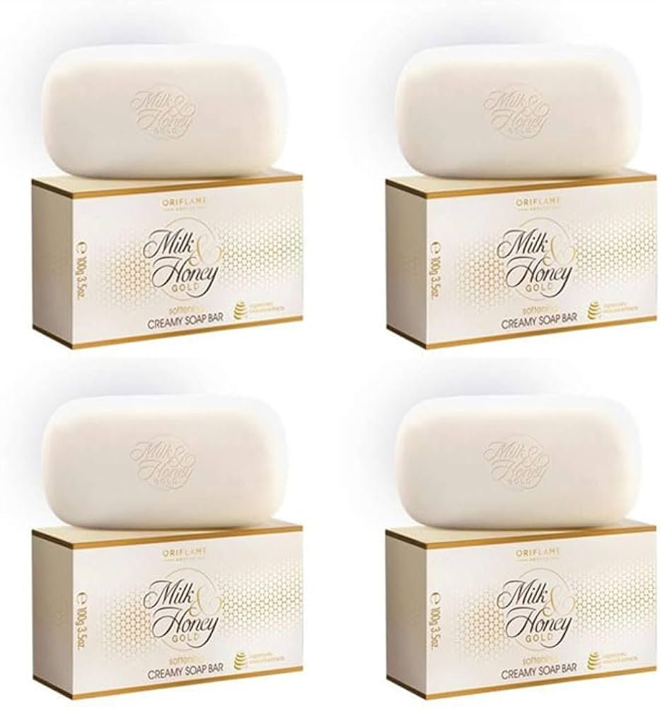 Oriflame Milk & Honey Gold Soap Bar 100gm (Pack Of 4)