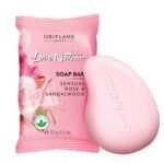 Oriflame Love Nature Soap Bar With Sandalwood and Organic Rose 75gm pack of 5