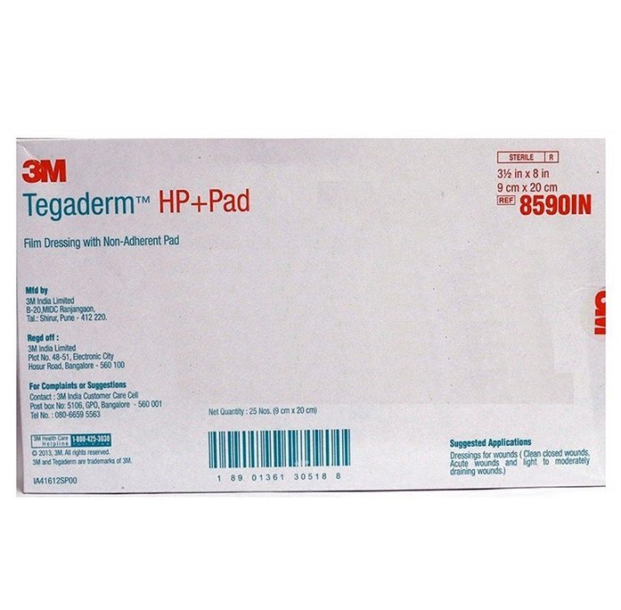 3M Tegaderm Dressing HP+ Pad 9 cm x 20 cm (8590IN) – Box of 25 Pcs