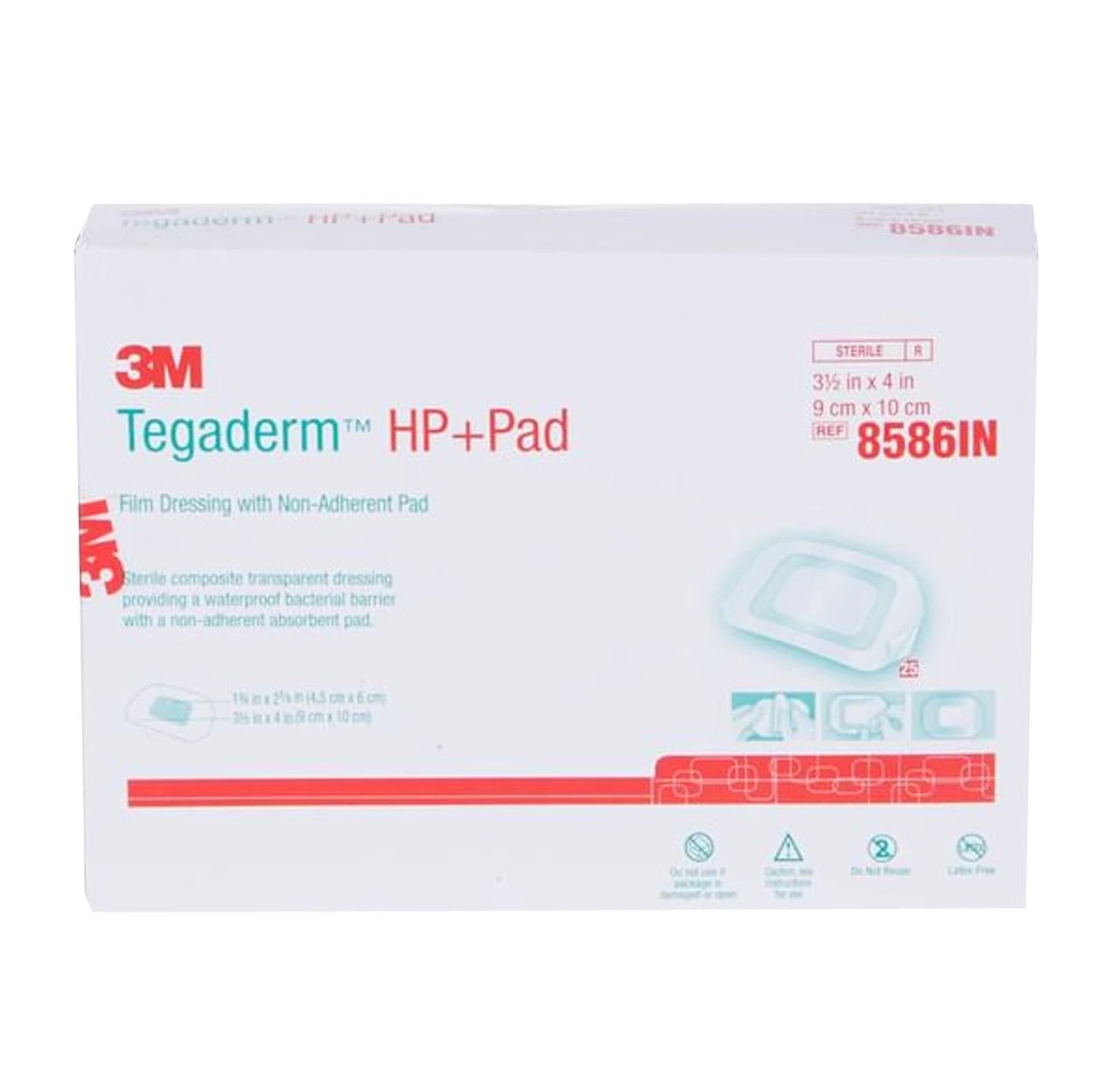 3M Tegaderm Dressing HP+ Pad 9 cm x 10 cm (8586IN) – Box of 25 Pcs