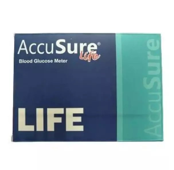 Accusure Life Blood Glucose Meter With 25 Test Strips