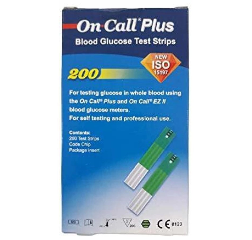 On Call Plus Blood Glucose 200 Test Strips