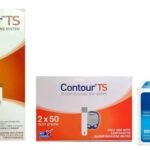 Contour Ts Blood Glucose Meter With 100 Strips and Microlet 100 Lancets