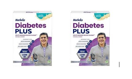 Horlicks Diabetes Plus Vanilla 400gm Pack of 2