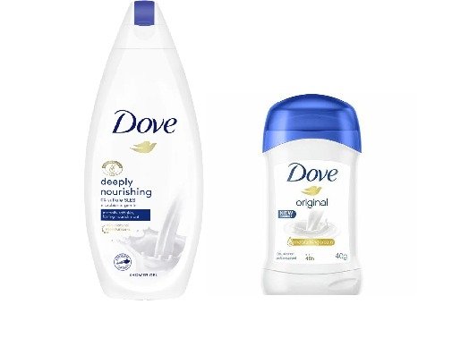 Dove Deeply Nourishing Shower Gel 500ml With Original Moisturizing Cream Deo Stick 40ml