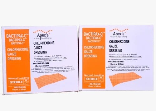 Apex’s Chlorhexidine Gauze 10 Dressing (pack of 5)