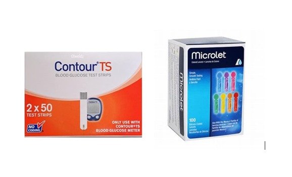 Contour Ts 100 Strips With Microlet 100 Lancets