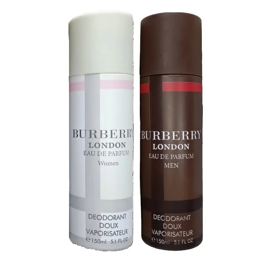 Burberry London Men And Women Deodorant Body Spray 150ml (Combo Pack)