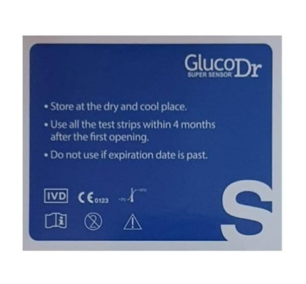 Gluco Dr Super Sensor Blood Glucose 100 Test Strips