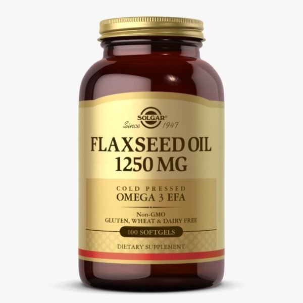 Solgar Flaxseed Oil 1250 mg 100 Softgels