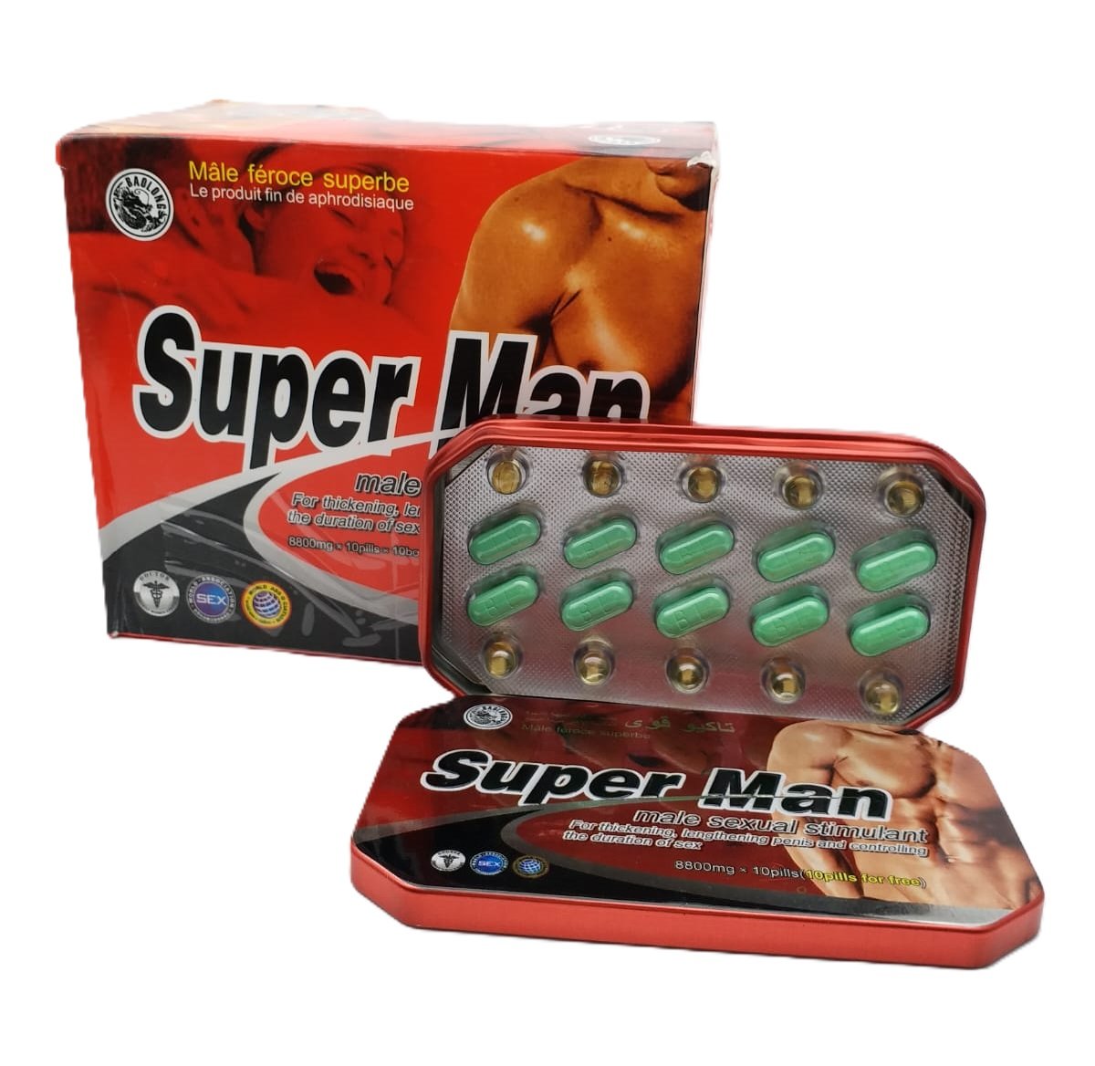 Super Man Erectile Dysfunction 12 Tablets