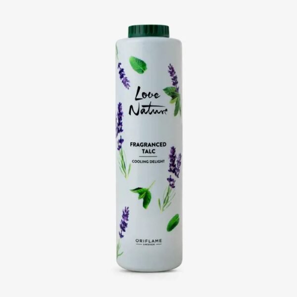 Oriflame Love Nature Fragranced Talc Floral Bloom and Cooling Delight 400g pack of 2 with Free neem comb - Image 3