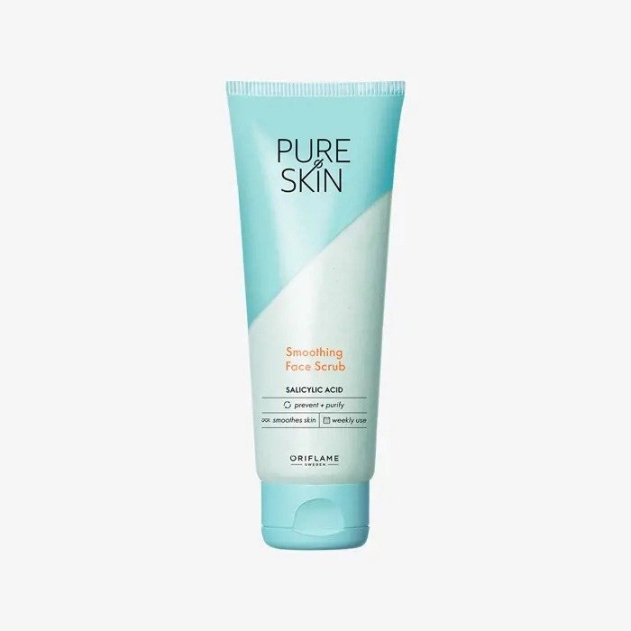 Oriflame Pure Skin Smoothing Face Scrub 75ml with Free neem comb