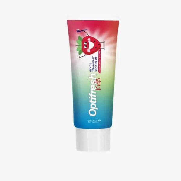 Oriflame Optifresh Kids Gentle Strawberry Toothpaste 50ml Pack of 4 with Free neem comb - Image 2