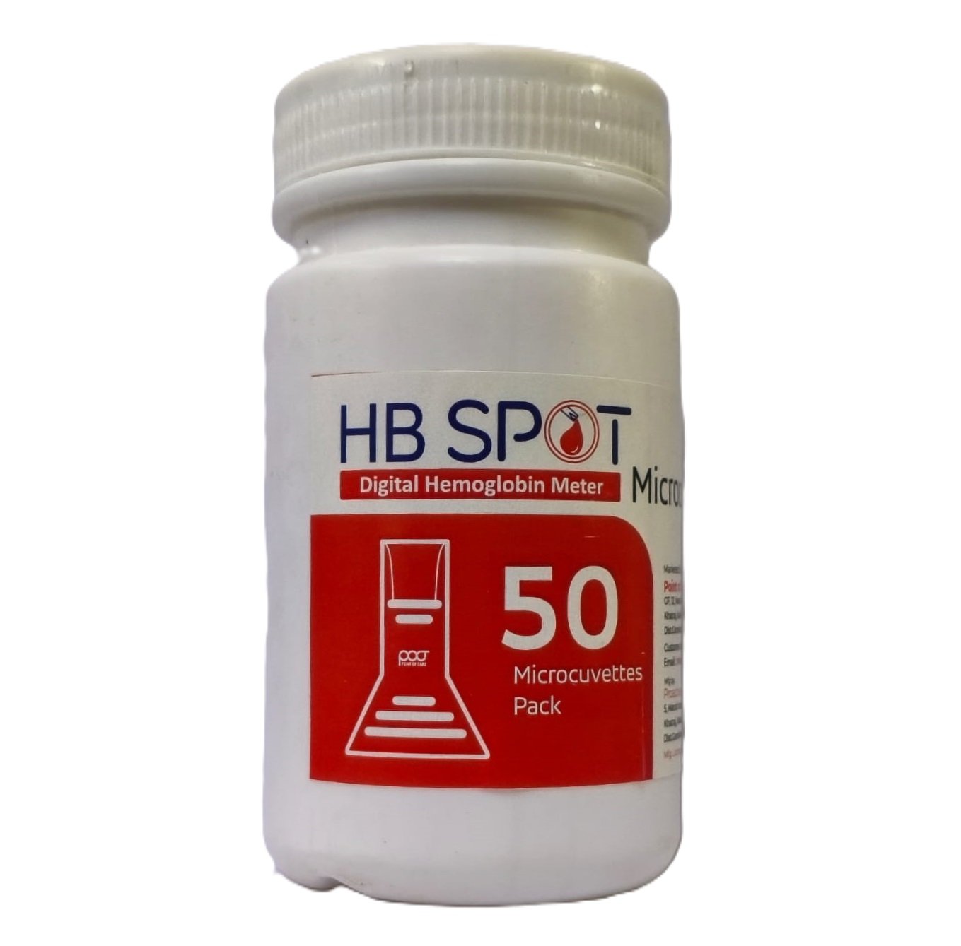 Poct New Hemoglobin Hb 50 Count Microcuvettes