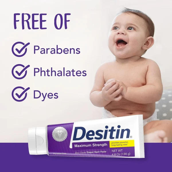 Desitin Maximum Strength Diaper Rash Cream 136gm - Image 3