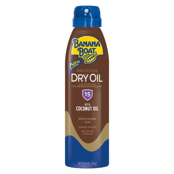 Banana Boat Protective Dry Oil Clear Sunscreen Spray 25 170gm