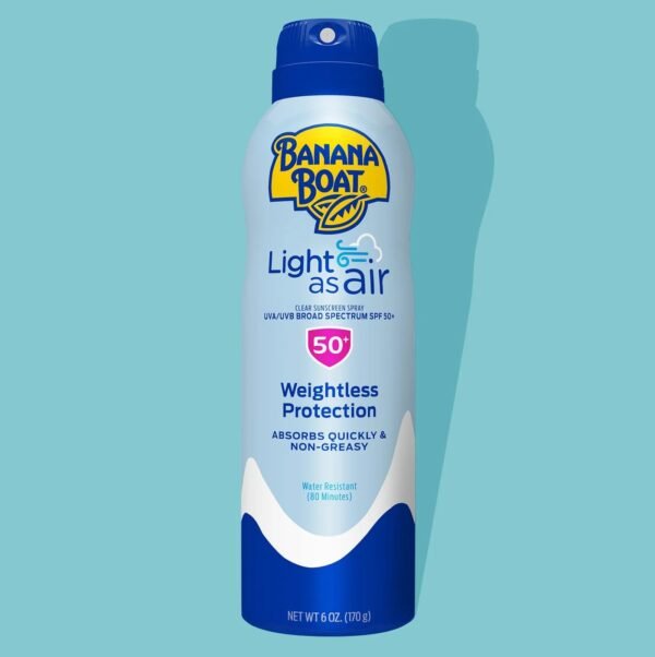 Banana Boat Light As Air Clear Sunscreen Spray 50 Plus 170gm