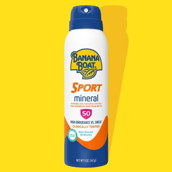 Banana Boat Sport Mineral Clear Sunscreen Spray 50 142gm