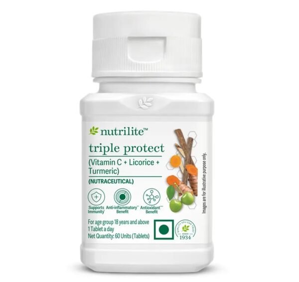 Amway Nutrilite Triple Protect (Vitamin C + Licorice + Turmeric 60 Tablets