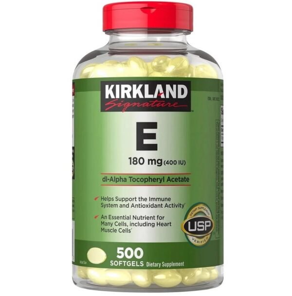 Kirkland Signature Vitamin E - 180mg (400IU) 500 Softgels