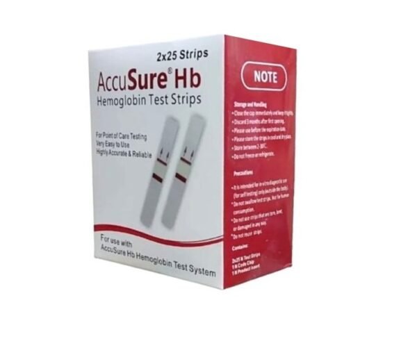 AccuSure Hb Hemoglobin Test Strips 50 - Image 2