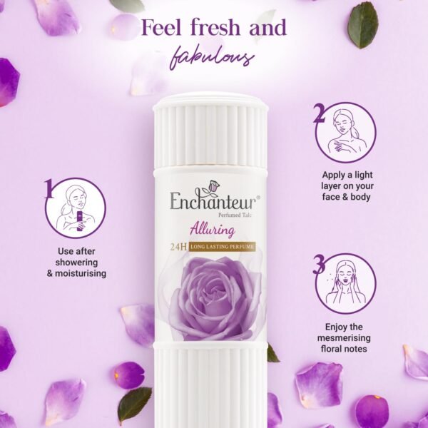 Enchanteur Perfumed Body Talcum Powder 250gm - Image 4
