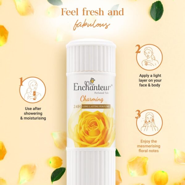 Enchanteur Perfumed Body Talcum Powder 250gm - Image 5