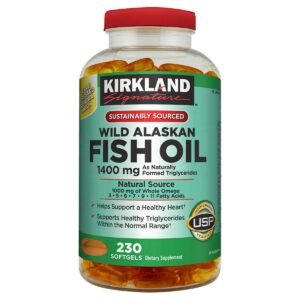 Kirkland Signature Wild Alaskan Fish Oil 1400 mg 230 Softgels