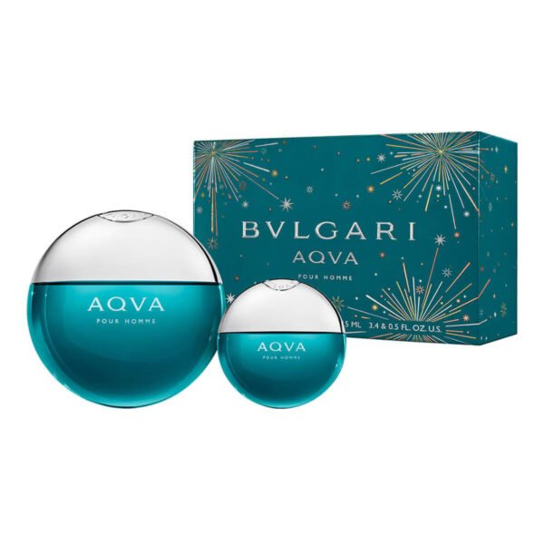 BULGARI Aqva Pour Homme 100ml and 15ml gift set