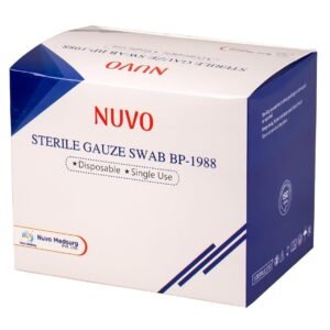 Nuvo Sterile Gauze Swab BP - 1988 (7.5cm x 7.5cm x 12 Ply) 20 Pkts