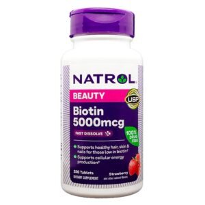 Natrol Biotin Beauty 5000 mcg 250 Fast Dissolve Tablets