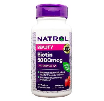 Natrol Biotin Beauty 5000 mcg 250 Fast Dissolve Tablets