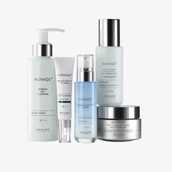   Oriflame Novage+ Blemish + Age Defy Routine Light 5 full size product set
