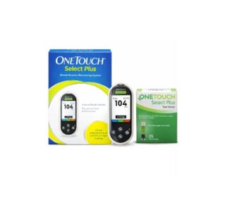 OneTouch Select Plus Blood Glucose Monitor with 25 Strips and free 100 alcohol swab