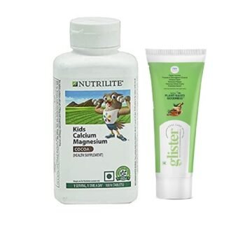Amway Nutrilite Kids Calcium Magnesium 100 Tablets With Glister Toothpaste 50g
