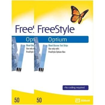 Abbott FreeStyle Optium 50 Test Strips (Pack of 2)
