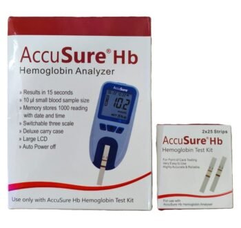 AccuSure HB Hemoglobin Test System With 50 Test Strips