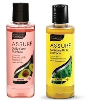 Assure Hand Wash 250ml And Moisture Rich Shampoo With Daily Care Shampoo 200ml with Free neem comb