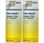Keto-Diastix Reagent Strips for Urinalysis, 50-Pack of 2