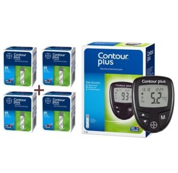 Contour Plus Blood Glucose 200 Strip With Glucometer Free