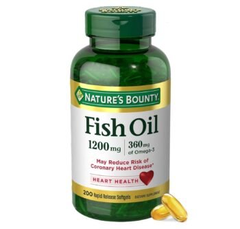 Nature's Bounty Fish Oil Omega-3 1200mg 200 Softgels
