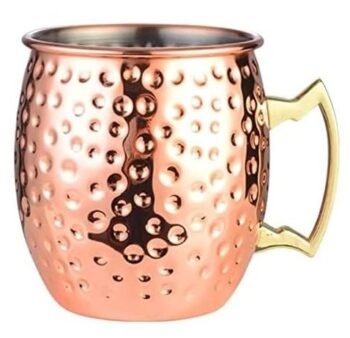 Hammered Inside Nikle Moscow Mule Mugs Pure Copper (530 ml)