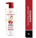 L'Oréal Paris Total Repair 5 Shampoo 1ltr. with Free neem comb