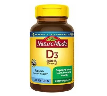 Nature Made Vitamin D3 2000 IU (50 Mcg) 320 Softgel