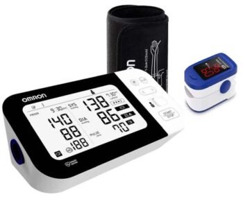 Omron HEM 7361T Bluetooth Digital BP Monitor With Pulse Oximeter Fingertip