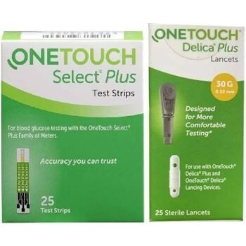 OneTouch Select Plus Test Strip 25 With Delica 25 Lancet